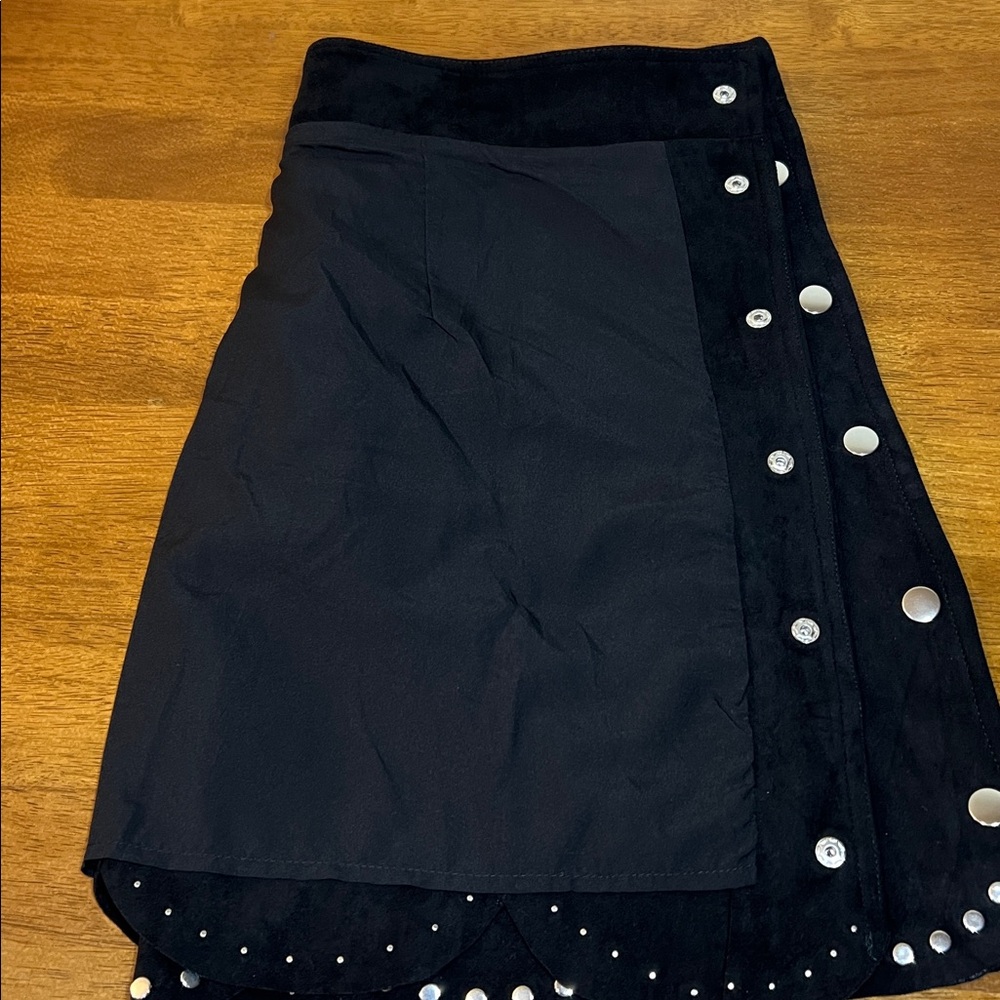 AQUA Faux suede mini skirt Size XXL - Picture 16 of 16
